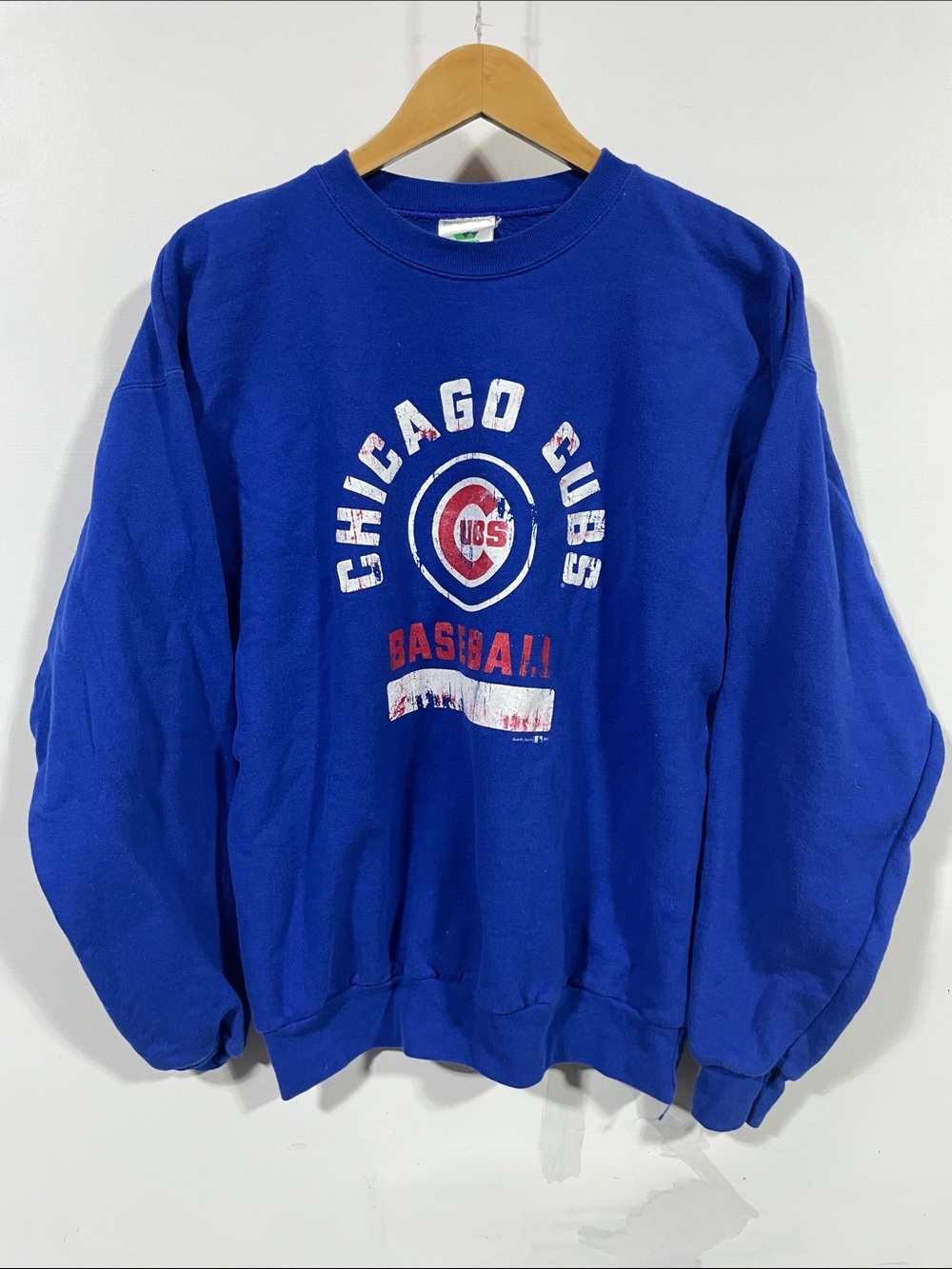 Vintage 90s Royal Blue Chicago cubs Crewneck Sweatshirt